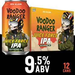 Voodoo Ranger Juice Force Hazy Imperial IPA Beer, 12 Pack, 12 fl oz Cans