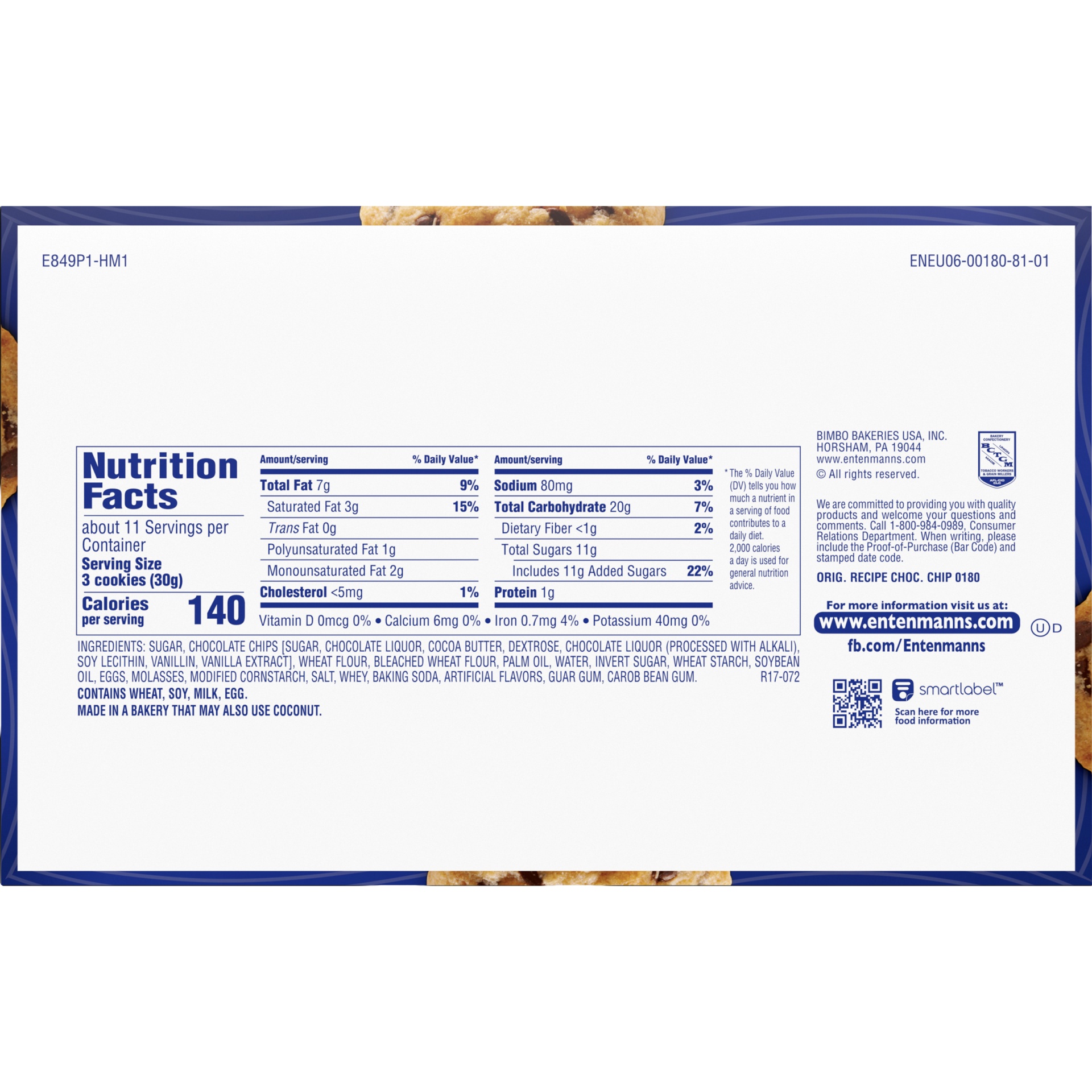 Entenmann's Chocolate Chip Cookies 12 oz Shipt