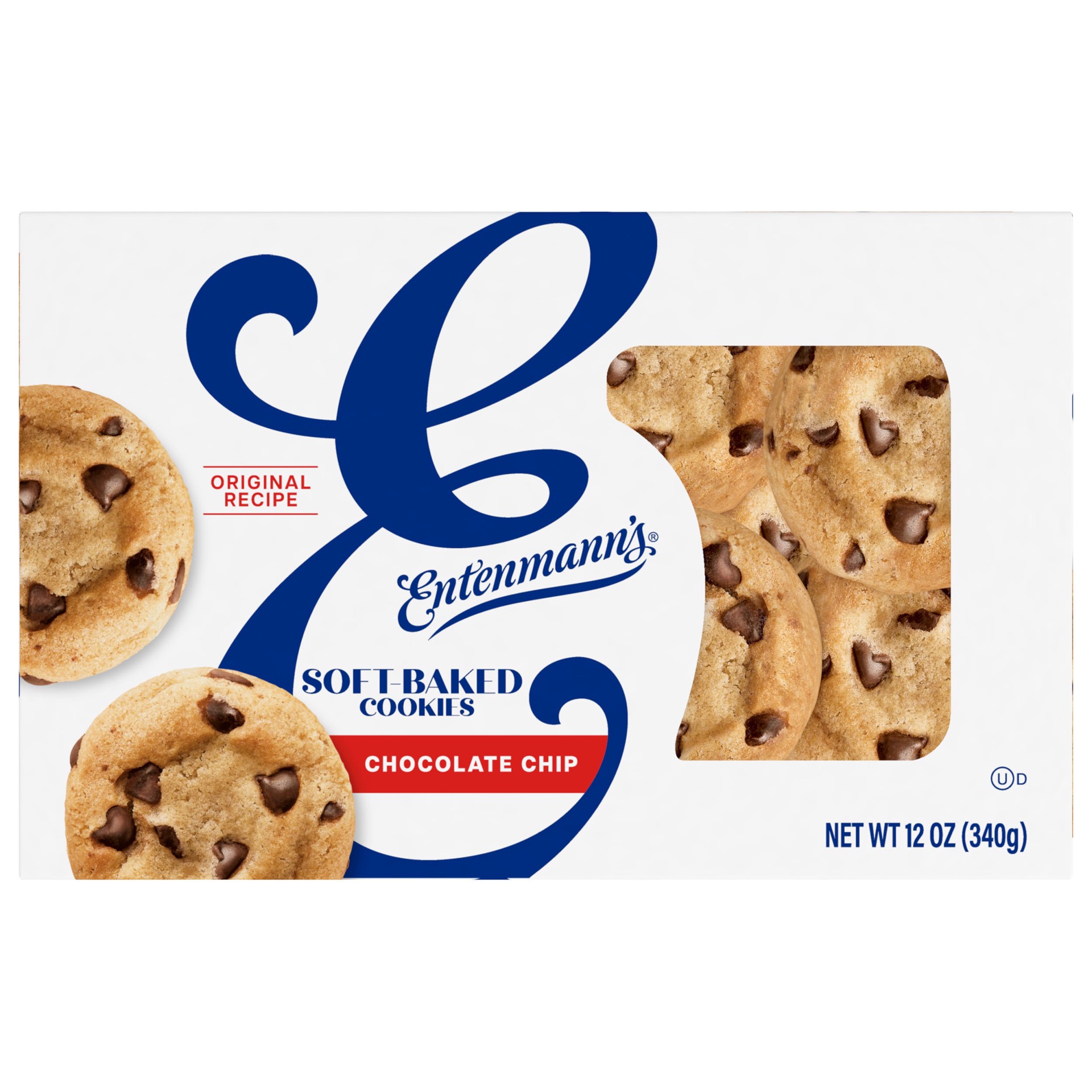 slide 1 of 3, Entenmann's Chocolate Chip Cookies, 12 oz, Cookies, Box, 12 oz