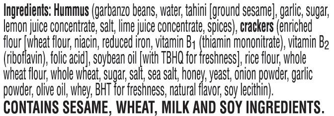 slide 7 of 7, Town House Sea Salt & Olive Oil Crackers + Hummus Snack Box, 2.75 oz