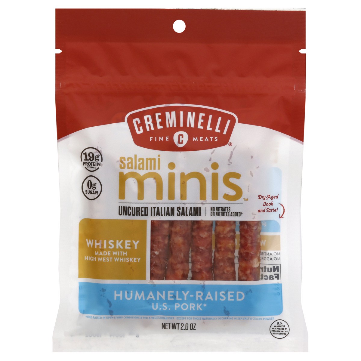 slide 3 of 8, Creminelli Italian Salami 2.6 oz, 2.6 oz