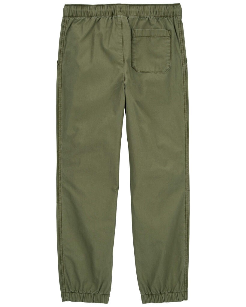 slide 3 of 3, Carter's Kid Drawstring Joggers Olive 7, 1 ct