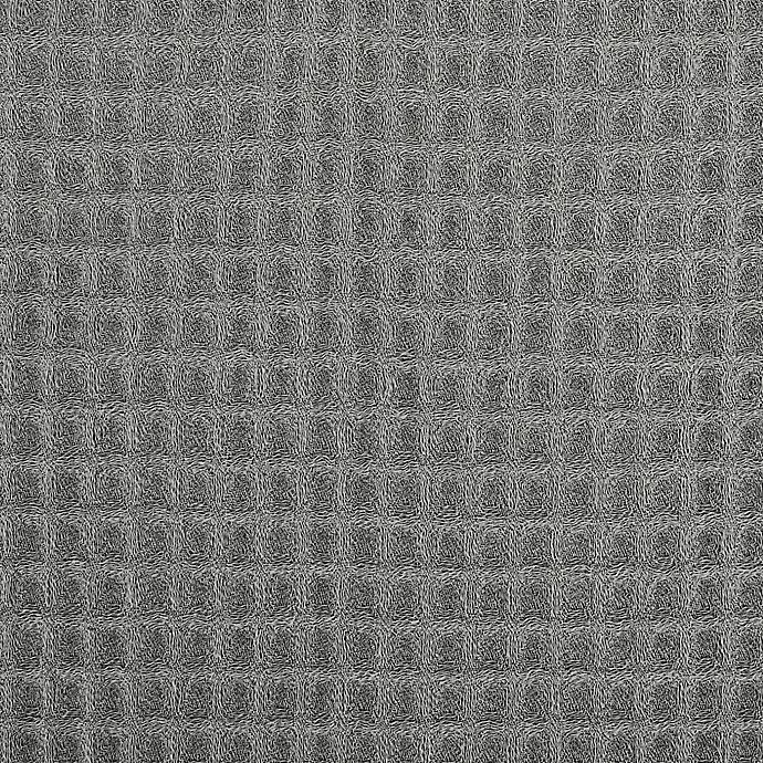 slide 6 of 8, Archaeo Belgian Waffle Grommet Top 100% Blackout Window Curtain Panel - Grey, 84 in