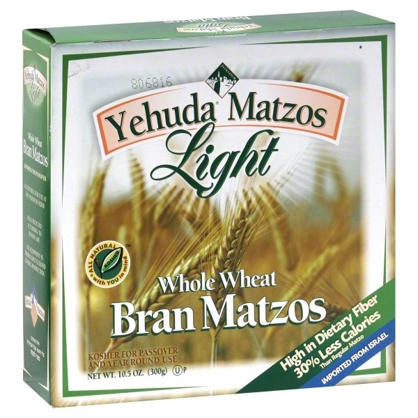 slide 1 of 1, Yehuda Matzos - Light Whole Wheat Bran, 10.5 oz