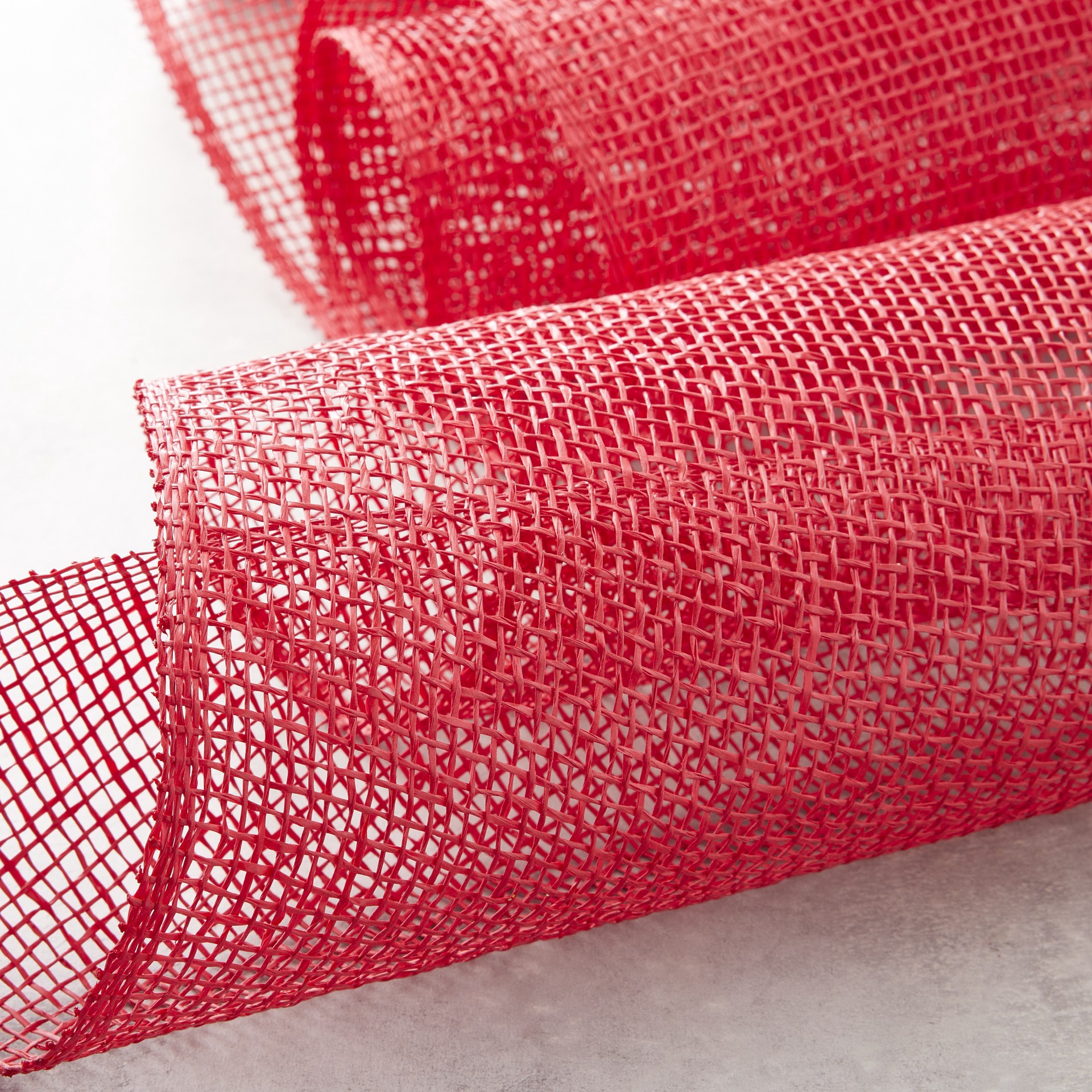 slide 3 of 3, 10" X 19ft. Red Poly Burlap Mesh By Celebrate It, 10 in x 19 ft