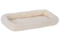 Faux Lambswl Extra Small Crate Cream Bolster - XS