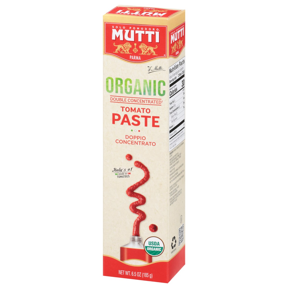 slide 4 of 9, Mutti Organic Double Concentrated Tomato Paste 6.5 oz, 6.5 oz