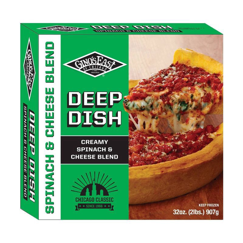 slide 1 of 5, Gino's East Deep Dish Spinach Frozen Pizza - 32oz, 32 oz