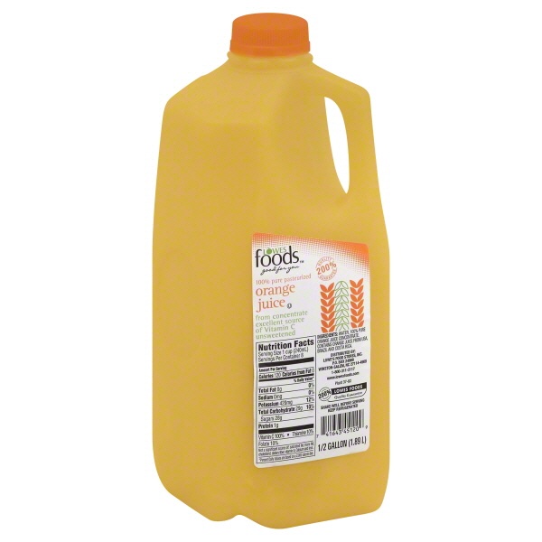 slide 1 of 1, Lowes Foods Orange Juice Half Gallon - 64 oz, 64 oz