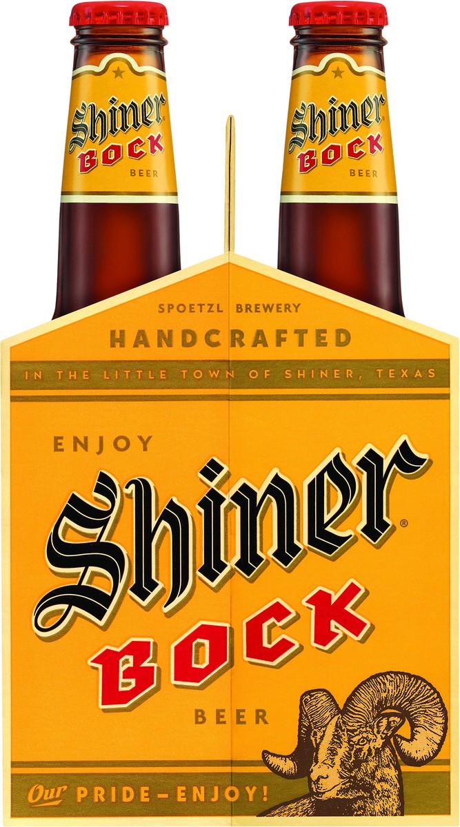 slide 6 of 7, Shiner Bock Beer, Shiner Craft Beer, 6 Pack, 12 fl oz Bottles, 4.4% ABV, 141 Calories, 12.4g Carbs, 12 fl oz