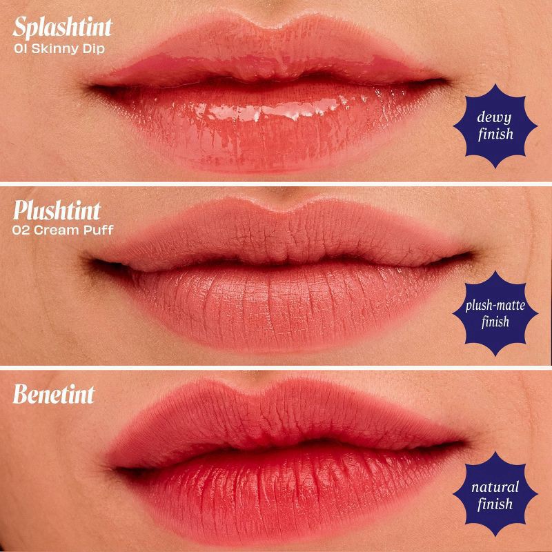 slide 5 of 9, Benefit Cosmetics Splash Tint Moisturizing Dewy Lip Tint - Heat Wave - 1 fl oz - Ulta Beauty, 
