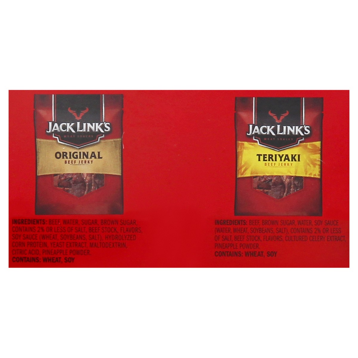 slide 3 of 10, Jack Link's 9 Snack Packs Original/Teriyaki Beef Jerky 9 ea, 9 ct