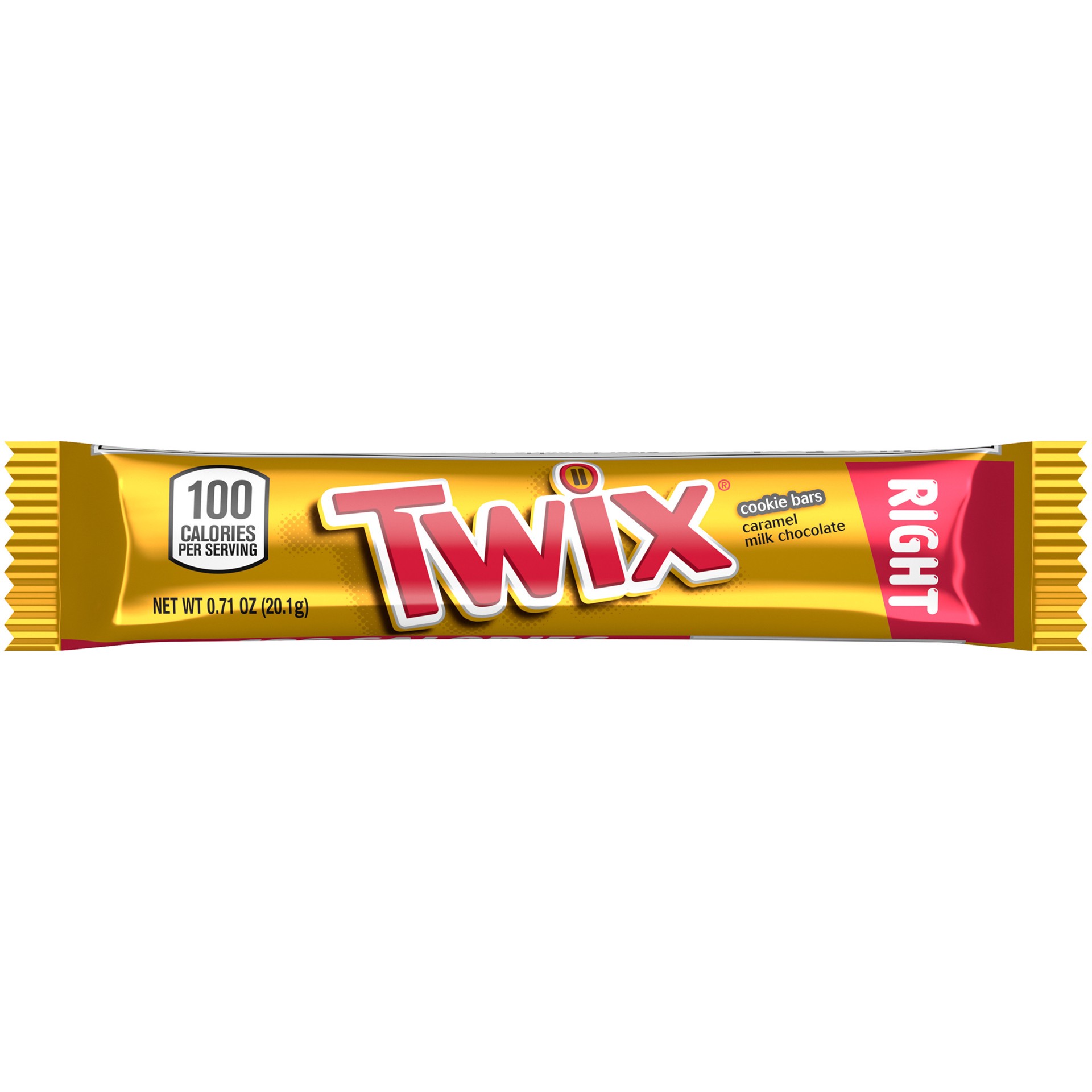 slide 1 of 8, TWIX 100 Calories Caramel Chocolate Cookie Candy Bar, 0.71 oz, 0.71 oz