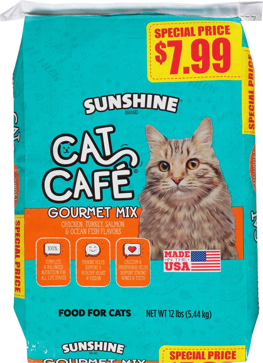 slide 6 of 11, Sunshine Cat Cafe Gourmet Mix Food for Cats 12 lb, 12 lb