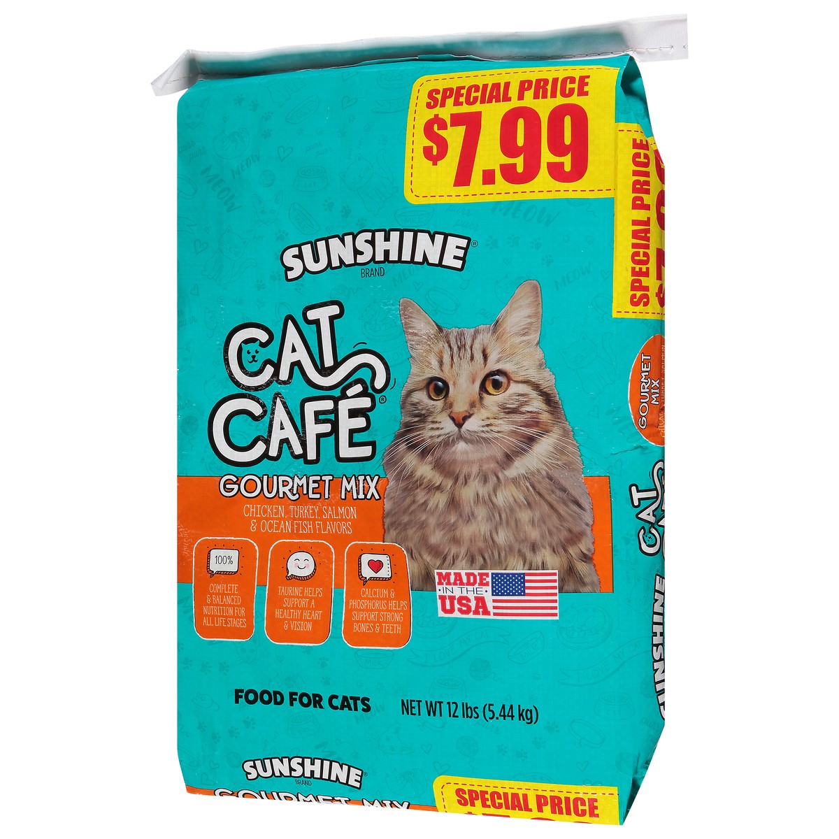slide 11 of 11, Sunshine Cat Cafe Gourmet Mix Food for Cats 12 lb, 12 lb