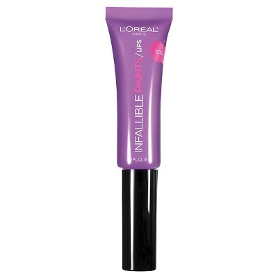 slide 1 of 2, L'Oréal Infallible Lip Paints - 300 Lilac Lust, 0.27 fl oz