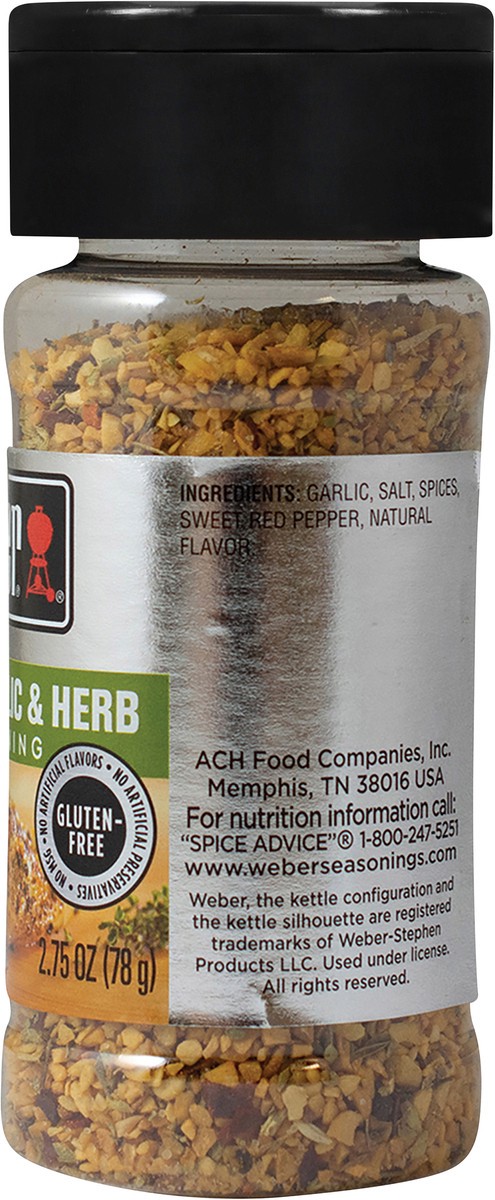 slide 5 of 7, Weber Roasted Garlic & Herb Seasoning 2.75 oz, 2.75 oz