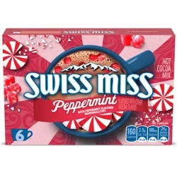 Swiss Miss Peppermint Flavored Hot Cocoa Mix, 1.38 oz., 6-Count Envelopes