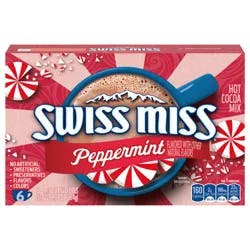 Swiss Miss Peppermint Flavored Hot Cocoa Mix, 1.38 oz., 6-Count Envelopes