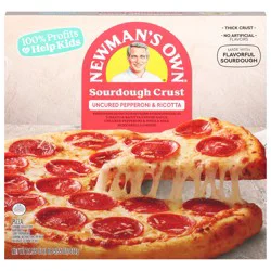 Newman's Own Sourdough Crust Uncured Pepperoni & Ricotta Pizza 21.55 oz