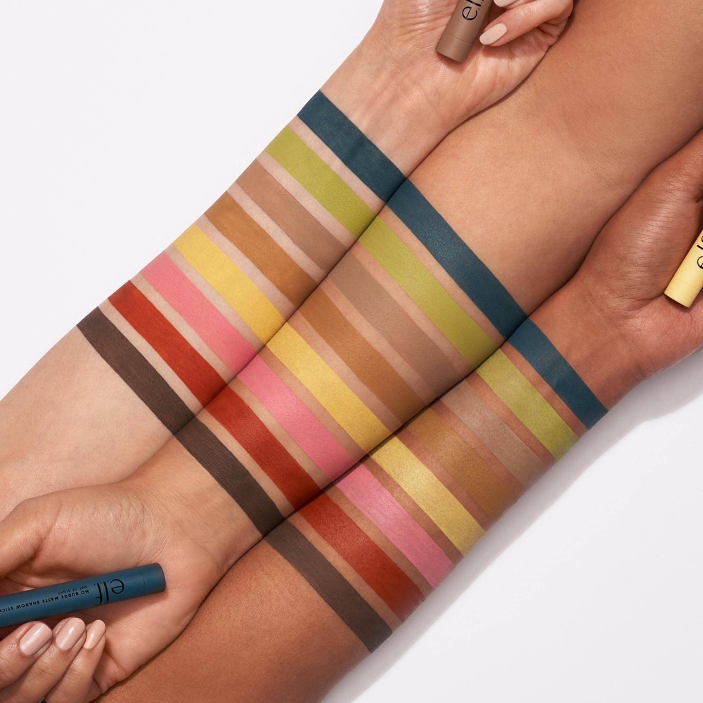 slide 2 of 9, e.l.f. No Budge Matte Eyeshadow Stick - Cool Beans - 0.05oz, 0.19 oz