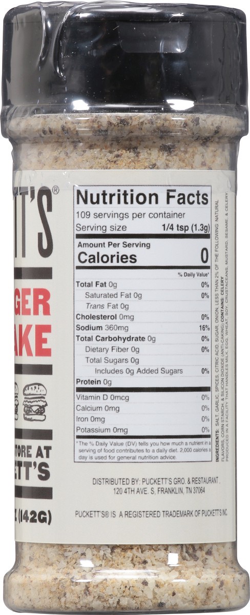 slide 7 of 13, Puckett's Burger Shake - 5 oz, 5 oz