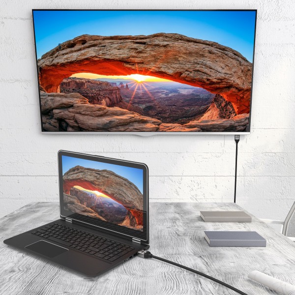 slide 5 of 5, j5create Ultra High-Speed Hdmi Cable, 6-6/10’, Black, Jdc53, 1 ct