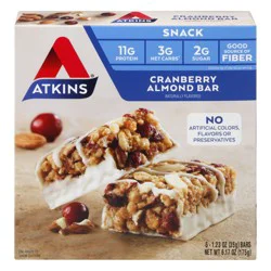 Atkins Cranberry Snack Bar 5Pk