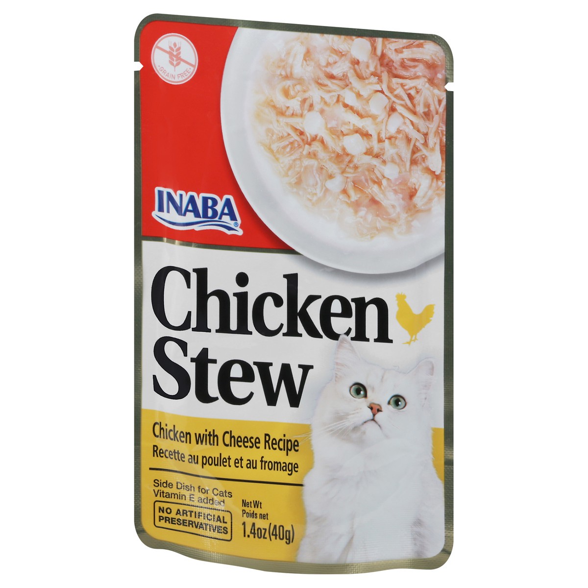 slide 4 of 12, Inaba Chicken Stew Chicken & Cheese Recipe Side Dish for Cats 1.4 oz, 1.4 oz