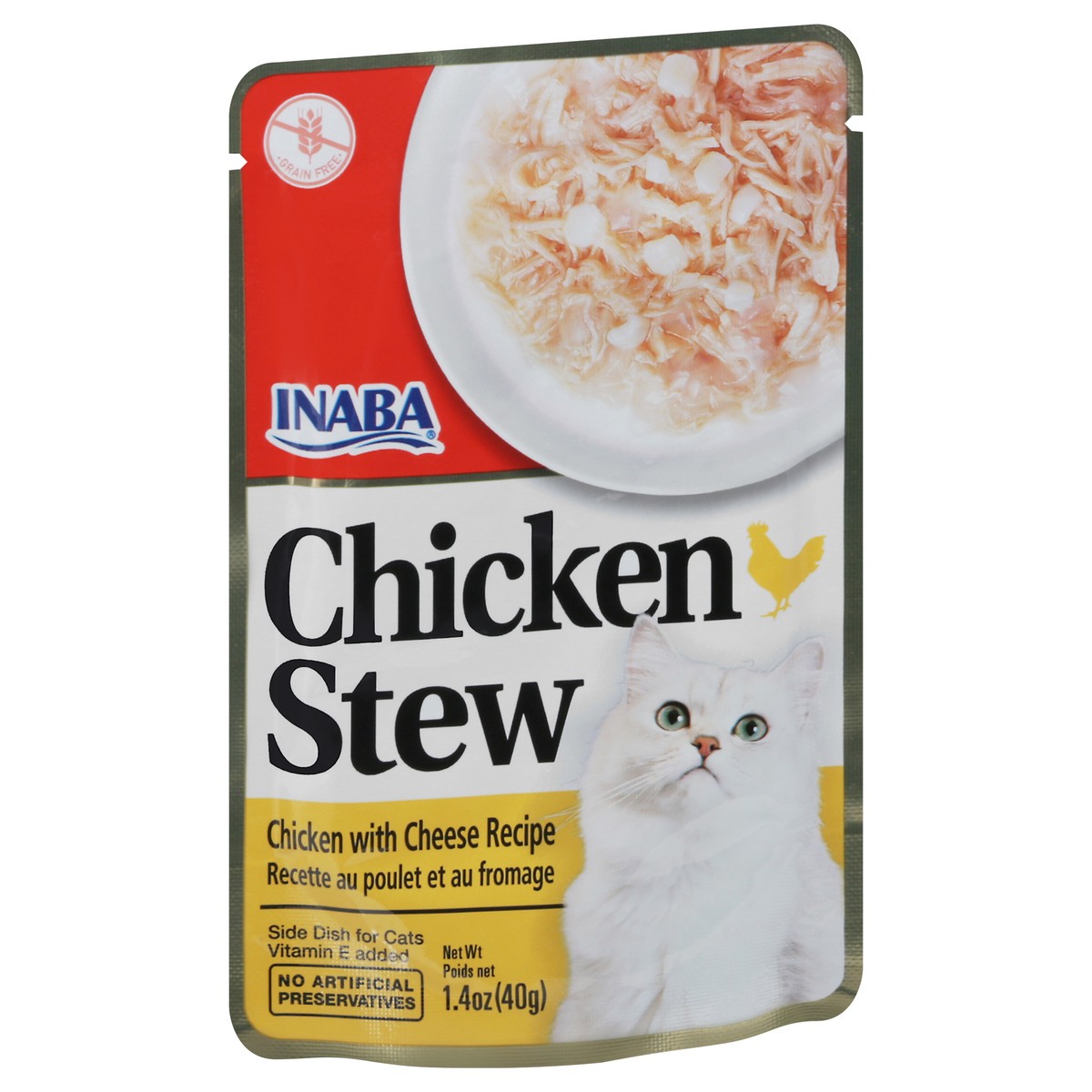 slide 10 of 12, Inaba Chicken Stew Chicken & Cheese Recipe Side Dish for Cats 1.4 oz, 1.4 oz