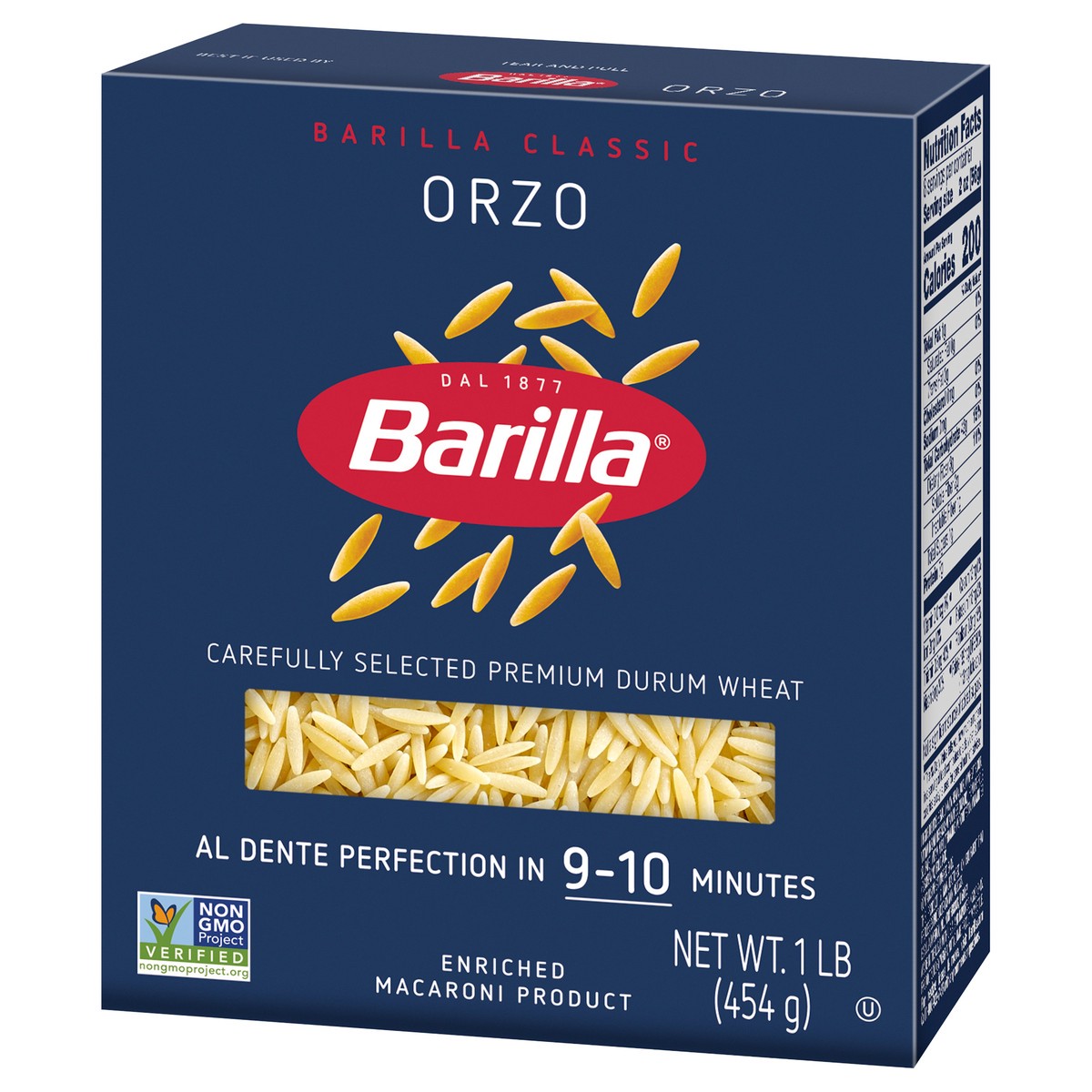 slide 3 of 9, Barilla Orzo Pasta, 1 lb