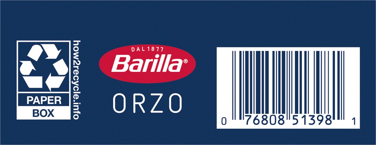 slide 4 of 9, Barilla Orzo Pasta, 1 lb