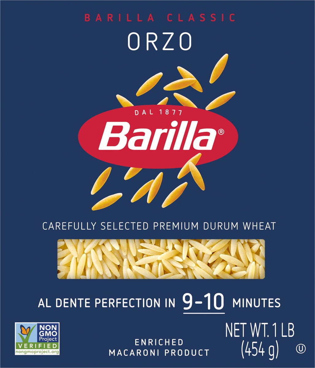 slide 6 of 9, Barilla Orzo Pasta, 1 lb