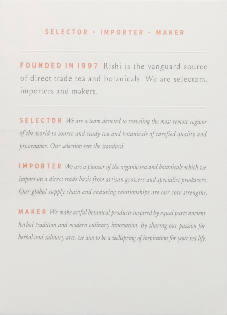 slide 2 of 12, Rishi Organic Peach Hibiscus Green Green Tea 15 Sachets, 15 oz