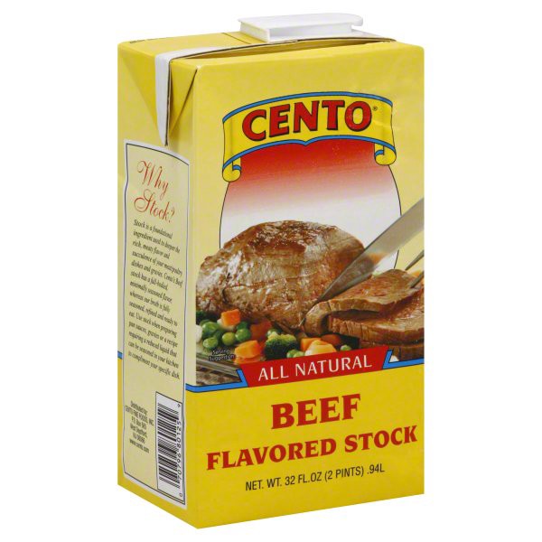 slide 1 of 4, Cento Beef Flavored Stock, 32 oz