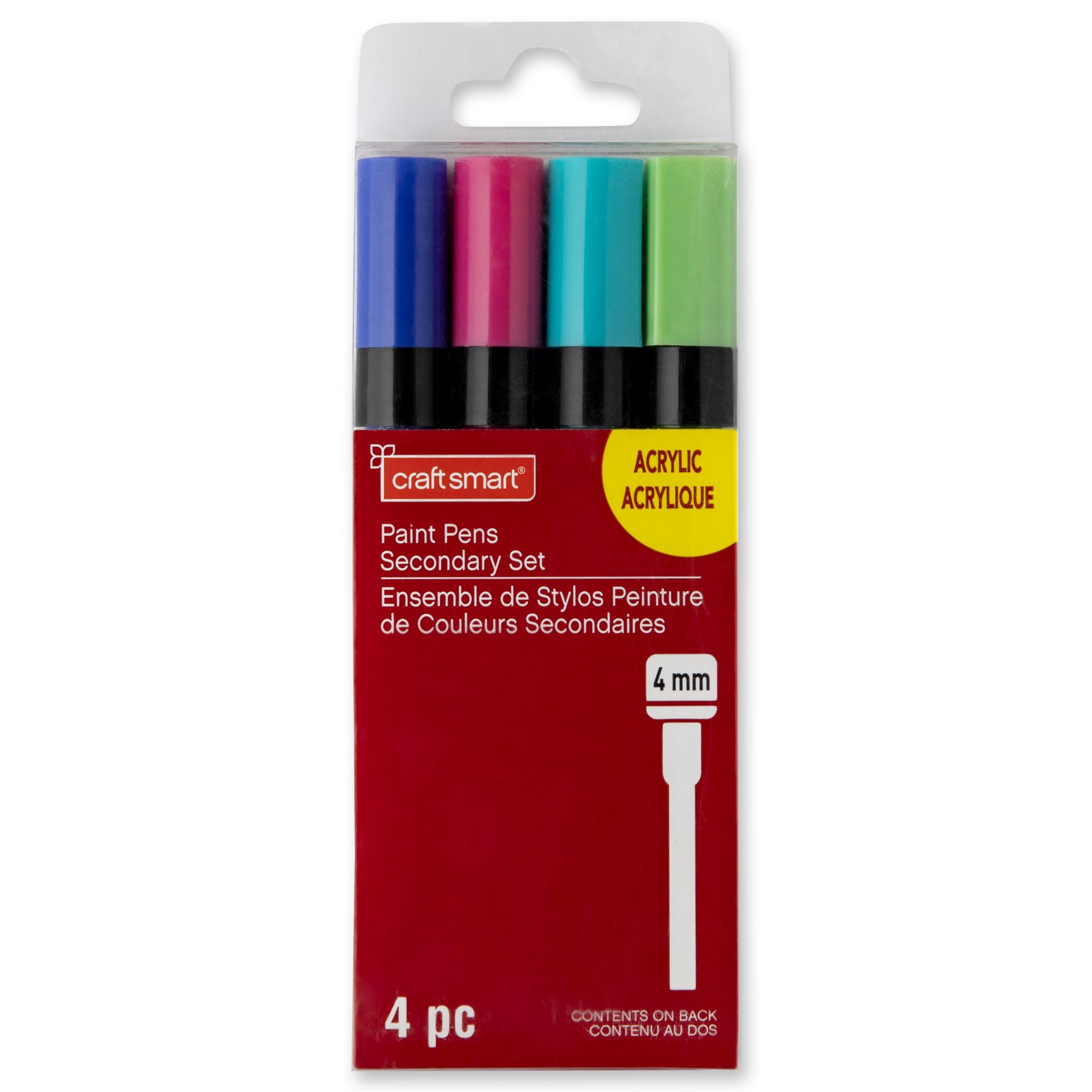 slide 4 of 7, 4mm Permanent Paint Pens Secondary Set By Craft Smart, 4 mm