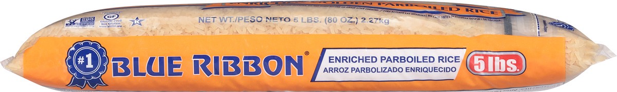 slide 6 of 9, Blue Ribbon Enriched Golden Parboiled Rice 5 lb, 5 lb