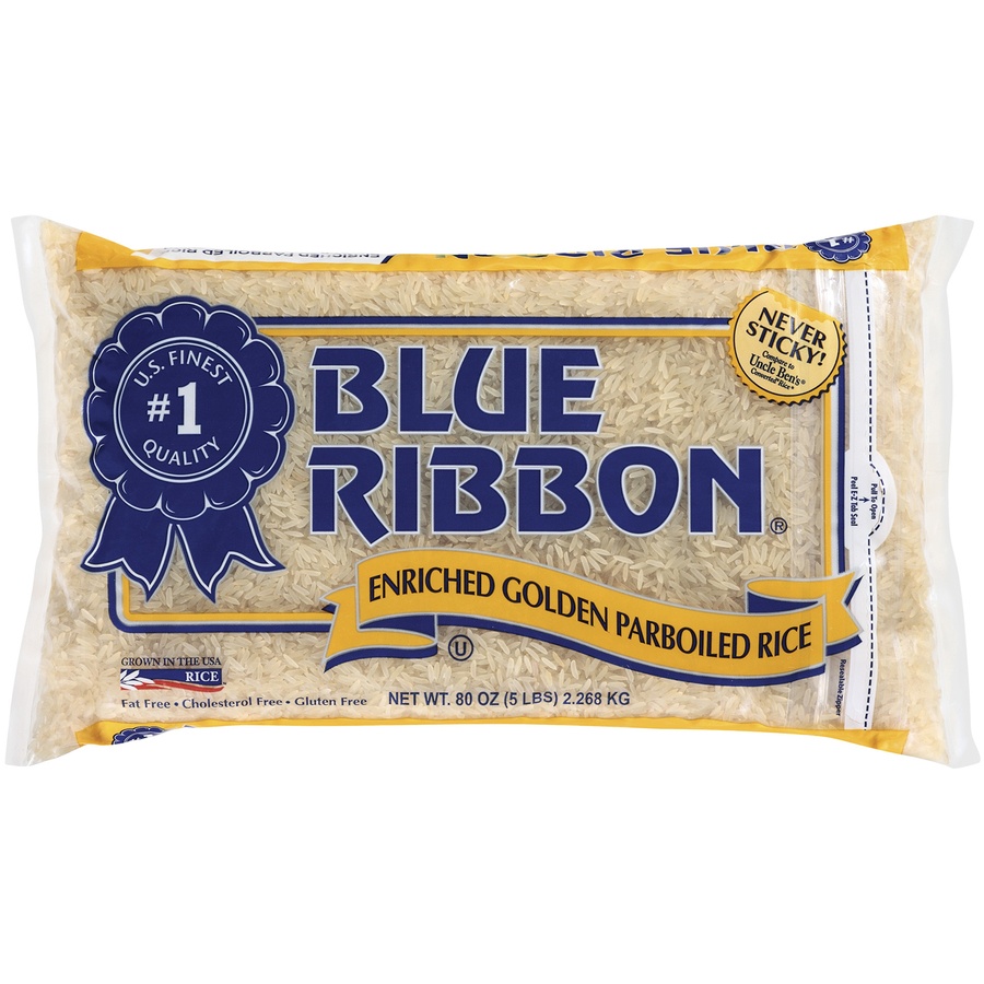 slide 1 of 1, Blue Ribbon Parboil Rice, 80 oz