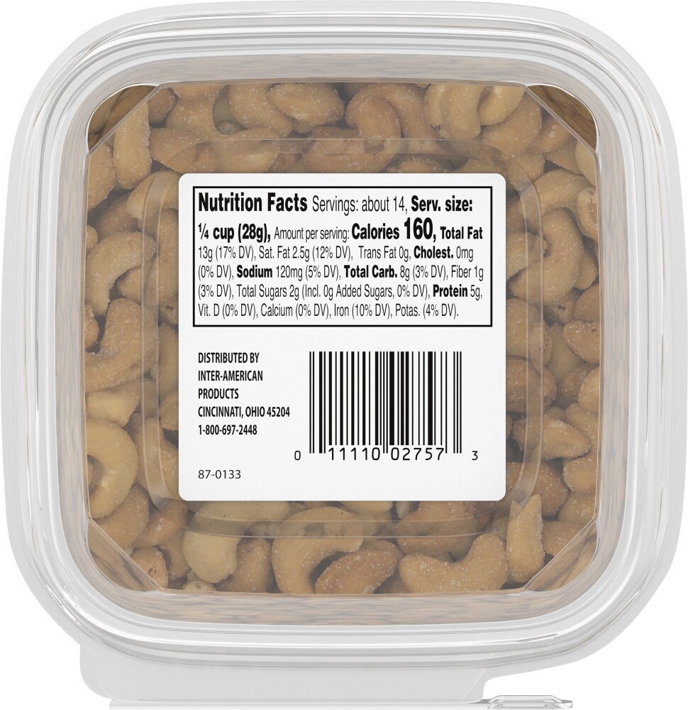 slide 2 of 4, Pre Packaged Bulk Roasted Salted Cashews, 14 oz