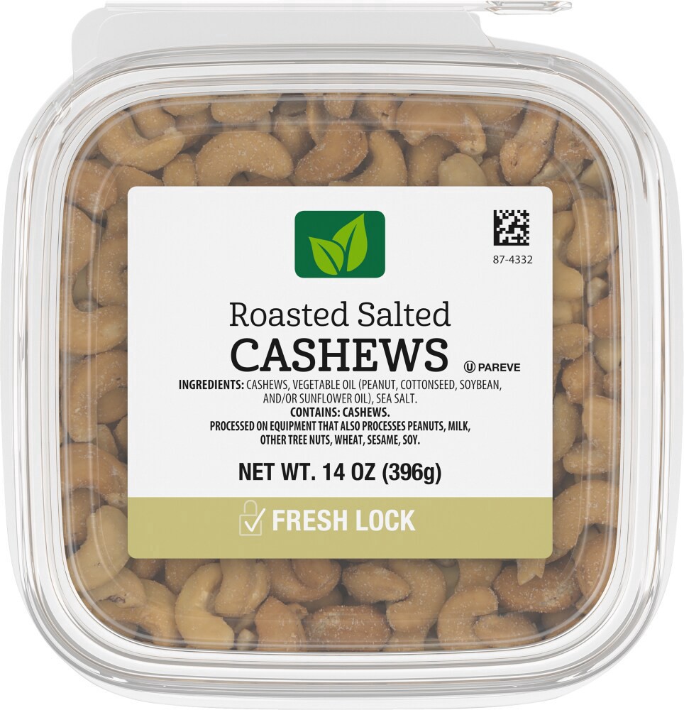 slide 3 of 4, Pre Packaged Bulk Roasted Salted Cashews, 14 oz