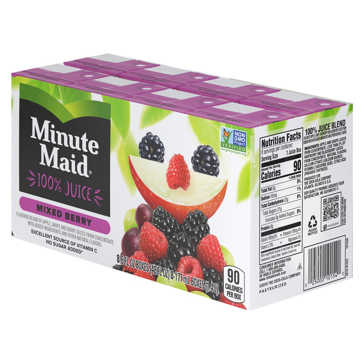 slide 9 of 9, Minute Maid Mixed Berry Juice 100 Cartons- 8 ct, 8 ct