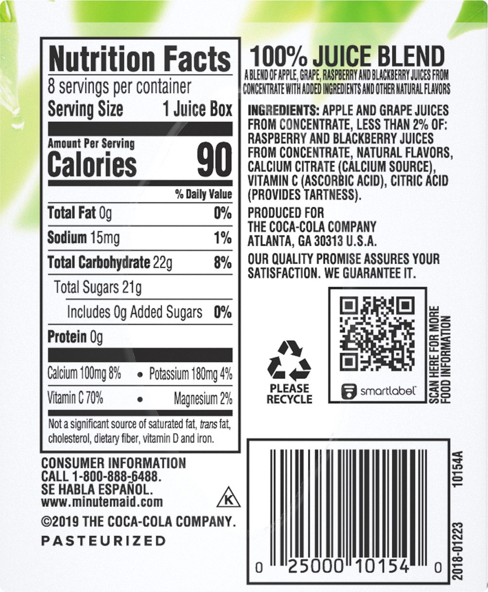 slide 3 of 9, Minute Maid Mixed Berry Juice 100 Cartons- 8 ct, 8 ct