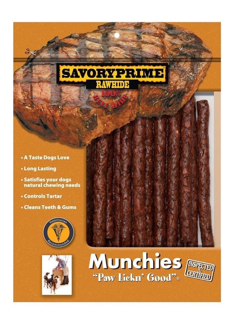 slide 1 of 1, Savory Prime Beef Hide Sticks For Dogs, 30 ct