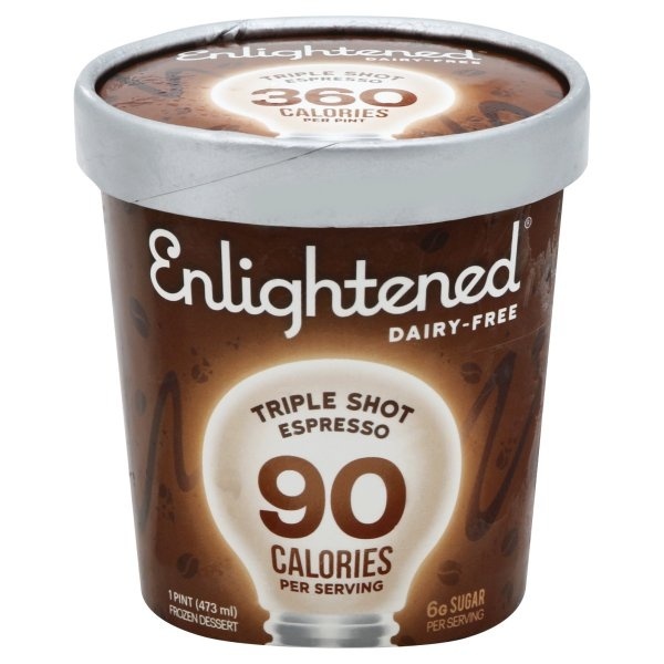 slide 1 of 6, Enlightened Frozen Dessert, Triple Shot Espresso, 1 pint