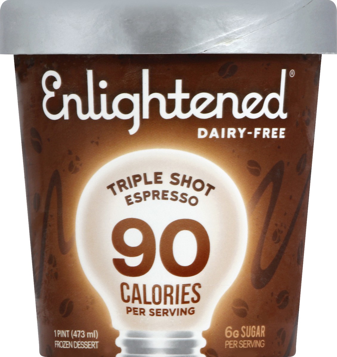 slide 5 of 6, Enlightened Frozen Dessert, Triple Shot Espresso, 1 pint