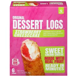 Finger Food Products Original Strawberry Cheesecake Dessert Logs