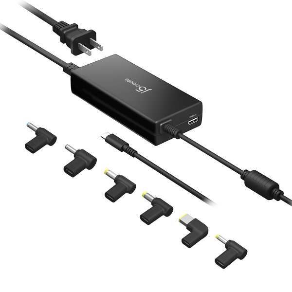 slide 2 of 4, j5create 100W Pd Usb-C Super Charger With 6 Dc Connectors, Black, Jup2290Dc, 1 ct