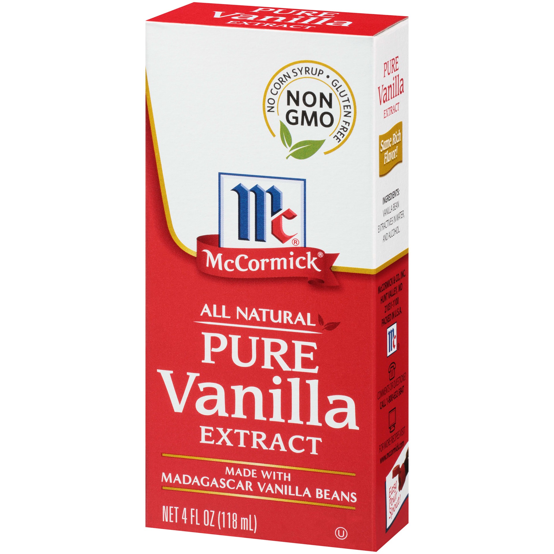 slide 2 of 4, McCormick All Natural Pure Vanilla Extract, 4 fl oz