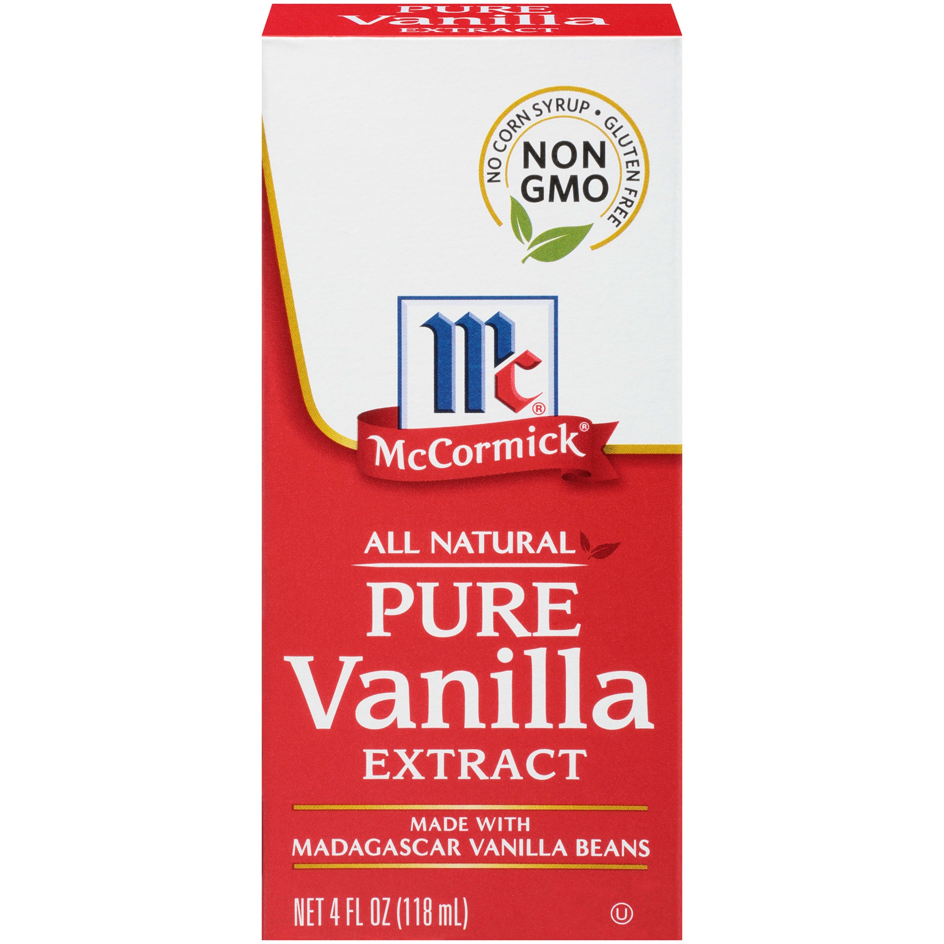 slide 1 of 4, McCormick All Natural Pure Vanilla Extract, 4 fl oz