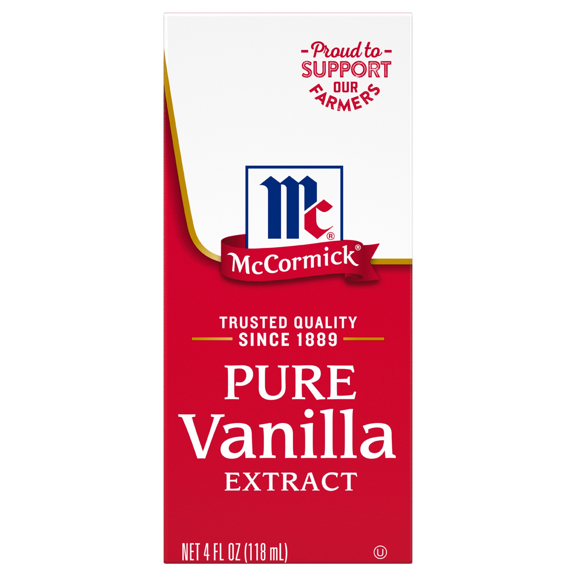 slide 1 of 9, McCormick All Natural Pure Vanilla Extract, 4 fl oz, 4 fl oz